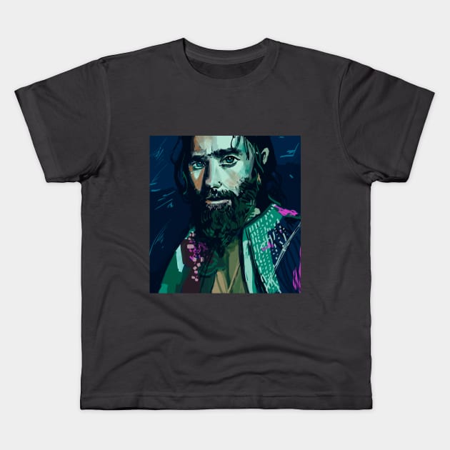 Jared Leto Kids T-Shirt by Daria Popkova